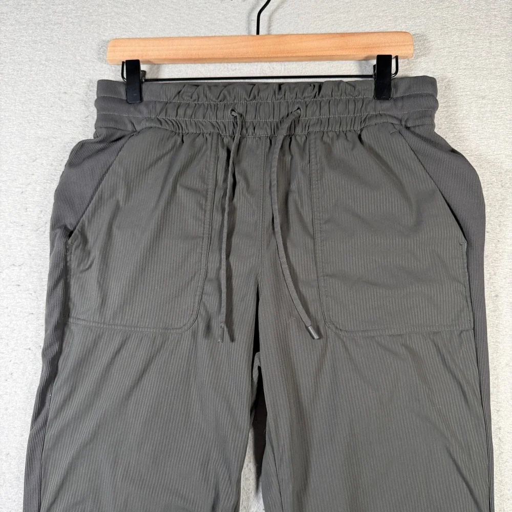 Lululemon Studio Dance Jogger Pants Women's Size 8 Charcoal Ruched‎ Ankle